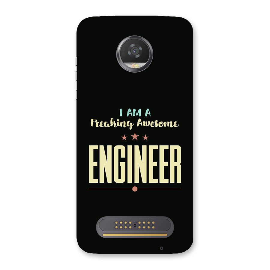 Awesome Engineer Back Case for Moto Z2 Play