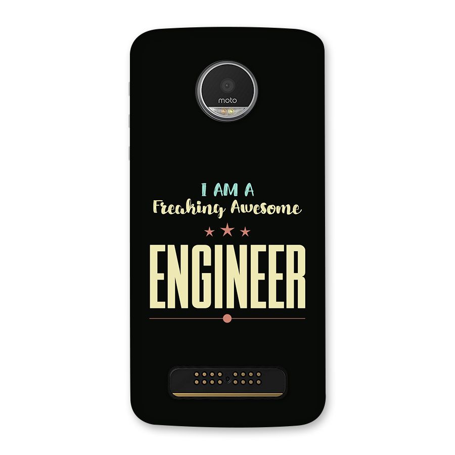 Awesome Engineer Back Case for Moto Z Play