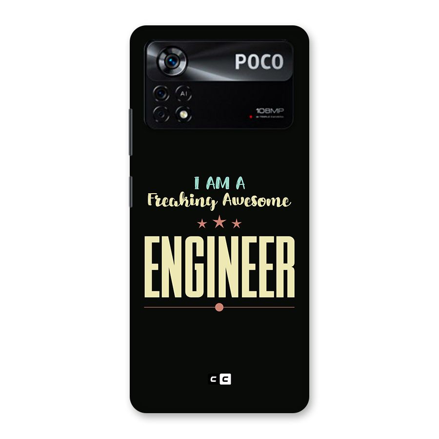 Awesome Engineer Back Case for Poco X4 Pro 5G