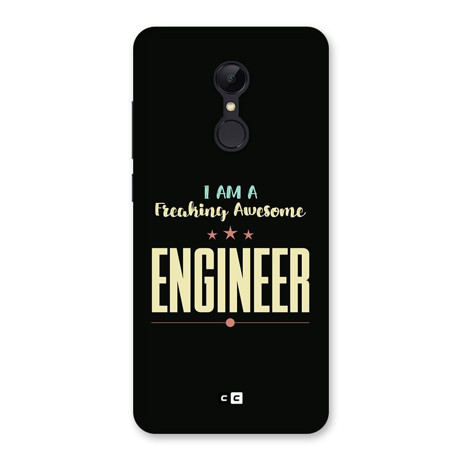 Awesome Engineer Back Case for Redmi 5