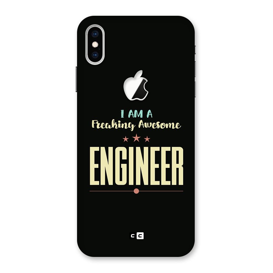 Awesome Engineer Back Case for iPhone XS Max Apple Cut