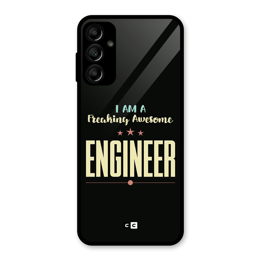 Awesome Engineer Glass Back Case for Galaxy A14 5G