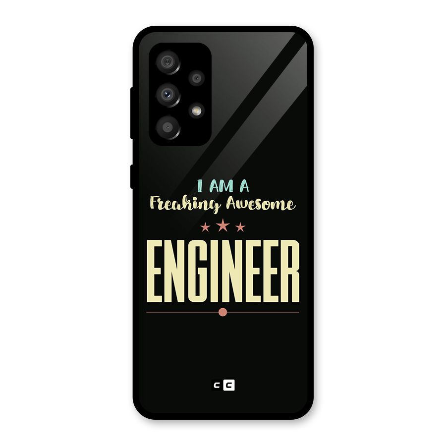 Awesome Engineer Glass Back Case for Galaxy A32