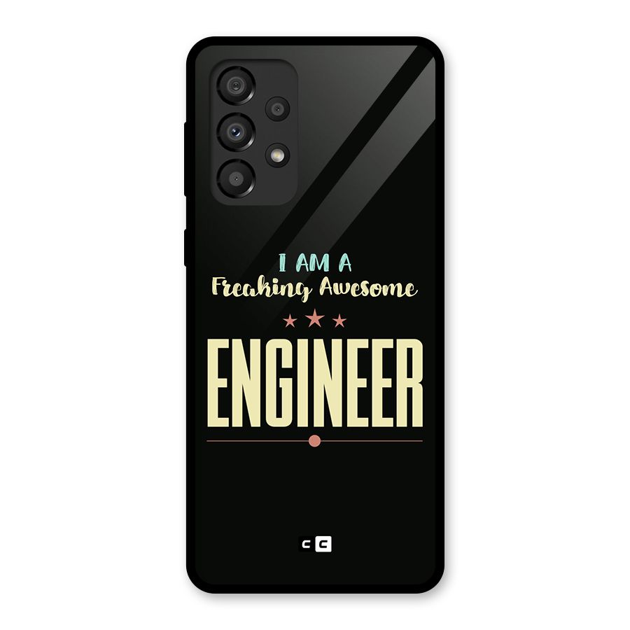 Awesome Engineer Glass Back Case for Galaxy A33 5G