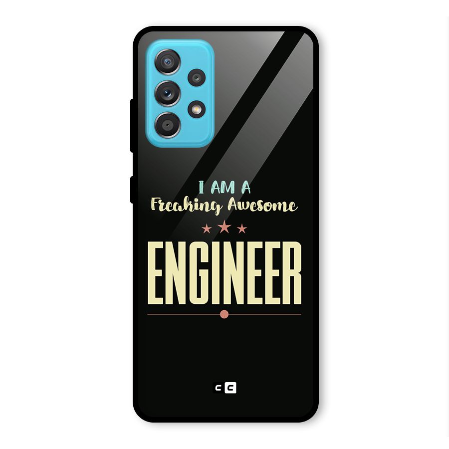 Awesome Engineer Glass Back Case for Galaxy A52s 5G