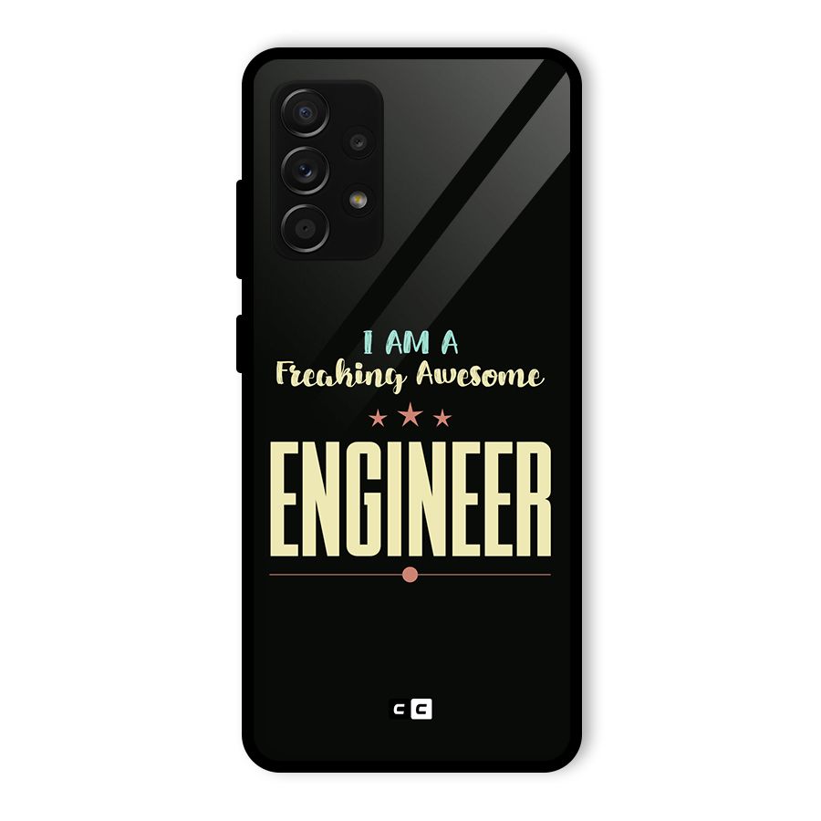 Awesome Engineer Glass Back Case for Galaxy A53 5G