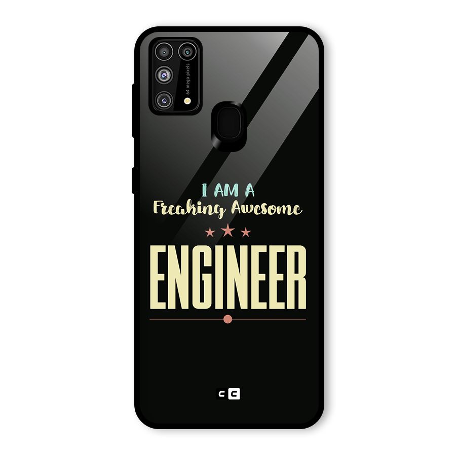Awesome Engineer Glass Back Case for Galaxy F41