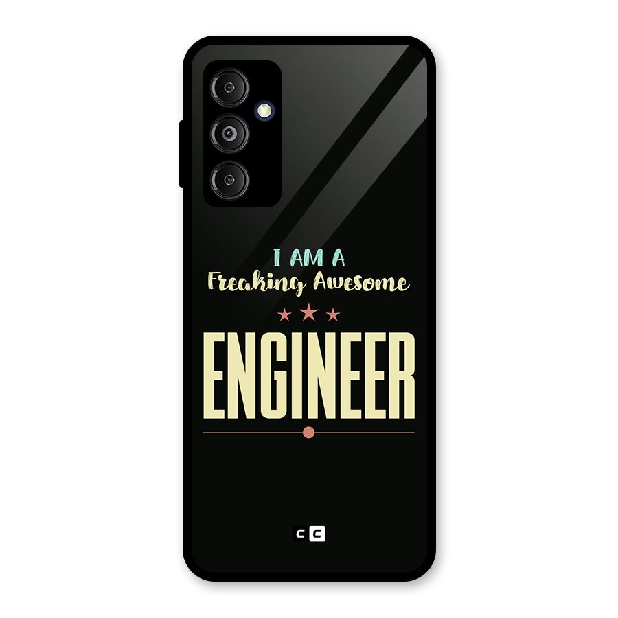 Awesome Engineer Glass Back Case for Galaxy M14 5G