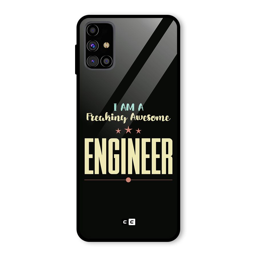Awesome Engineer Glass Back Case for Galaxy M31s