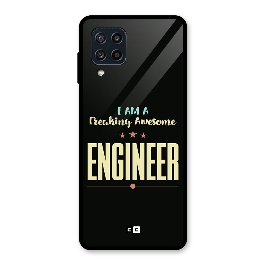 Awesome Engineer Glass Back Case for Galaxy M32