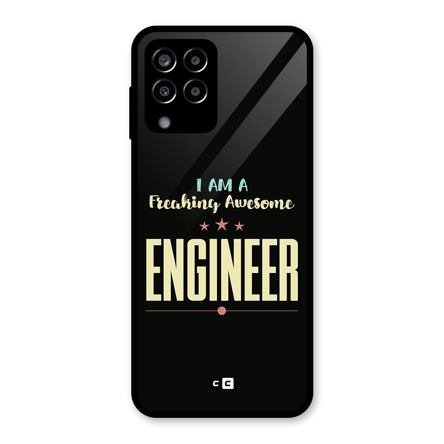 Awesome Engineer Glass Back Case for Galaxy M33