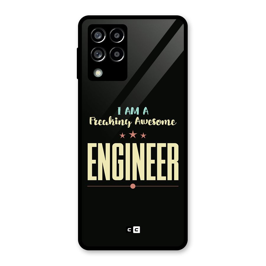 Awesome Engineer Glass Back Case for Galaxy M53 5G