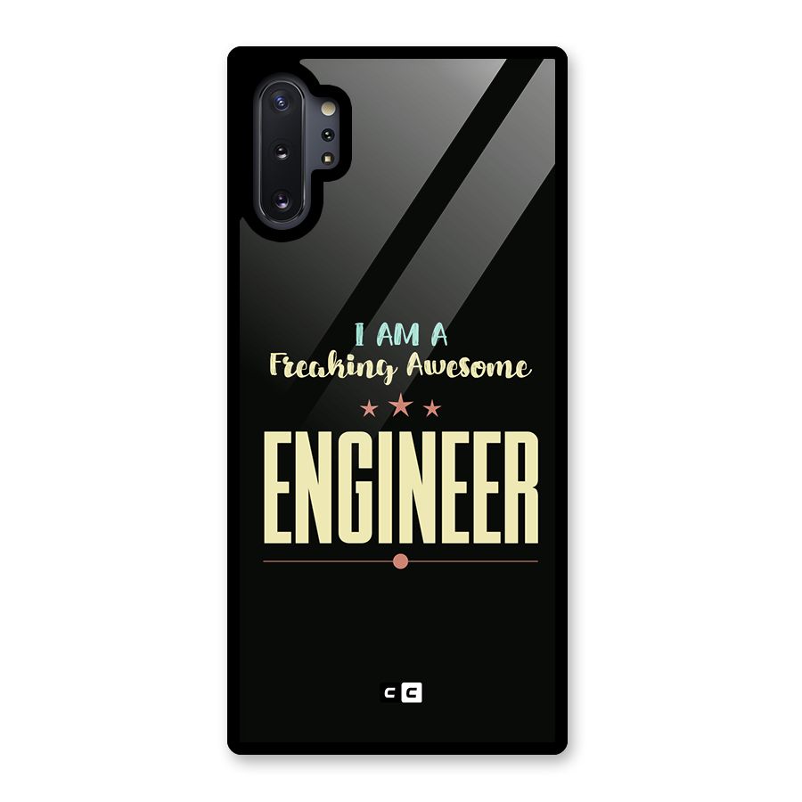Awesome Engineer Glass Back Case for Galaxy Note 10 Plus