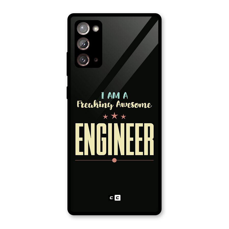 Awesome Engineer Glass Back Case for Galaxy Note 20