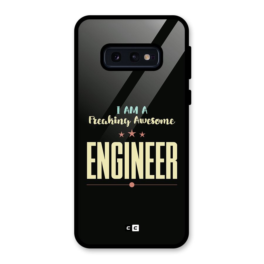 Awesome Engineer Glass Back Case for Galaxy S10e