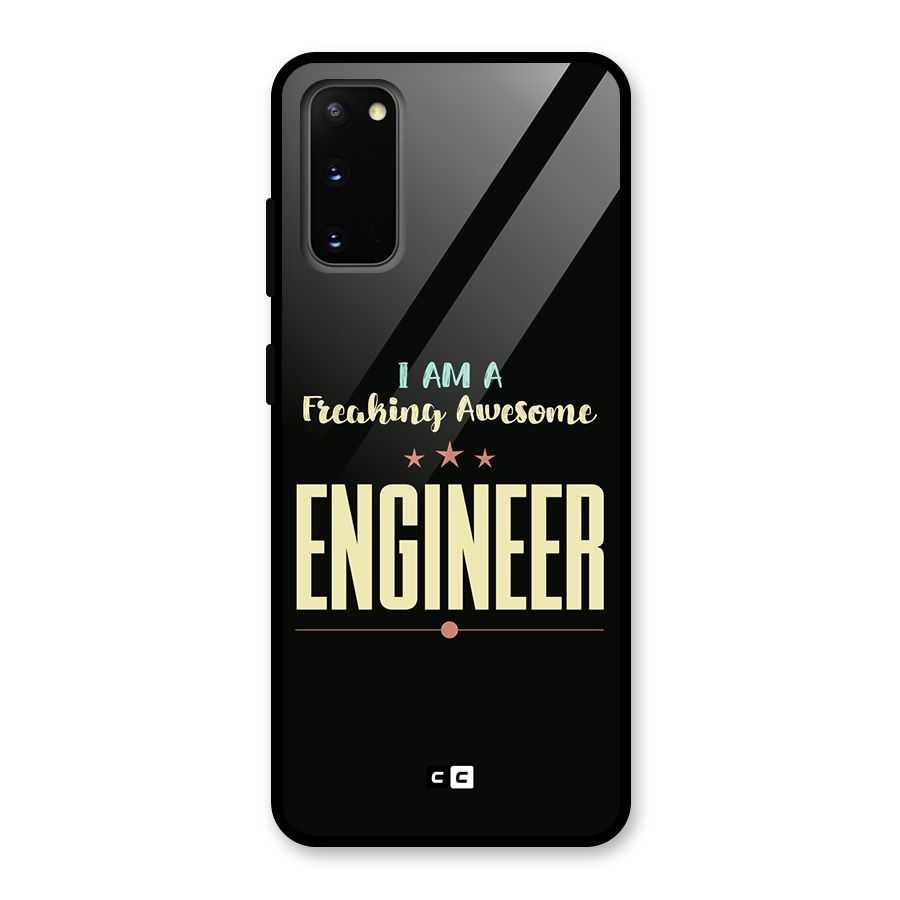 Awesome Engineer Glass Back Case for Galaxy S20