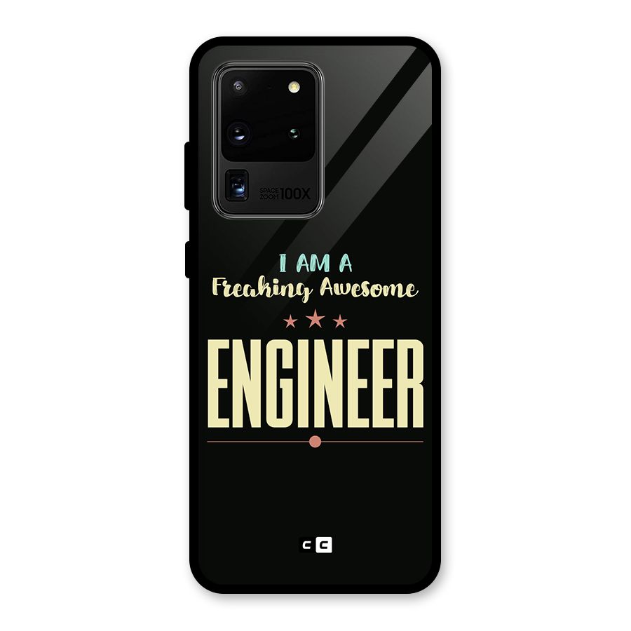 Awesome Engineer Glass Back Case for Galaxy S20 Ultra