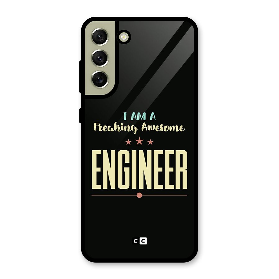 Awesome Engineer Glass Back Case for Galaxy S21 FE 5G