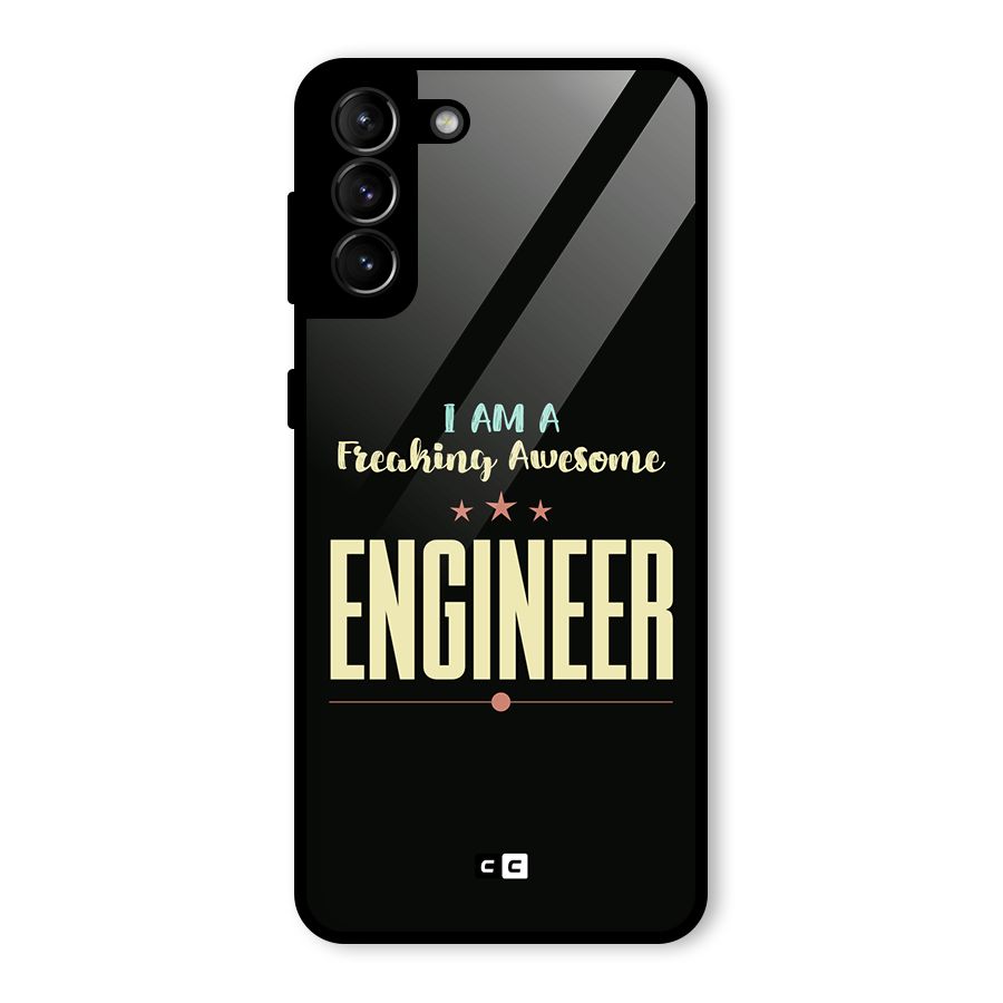 Awesome Engineer Glass Back Case for Galaxy S21 Plus