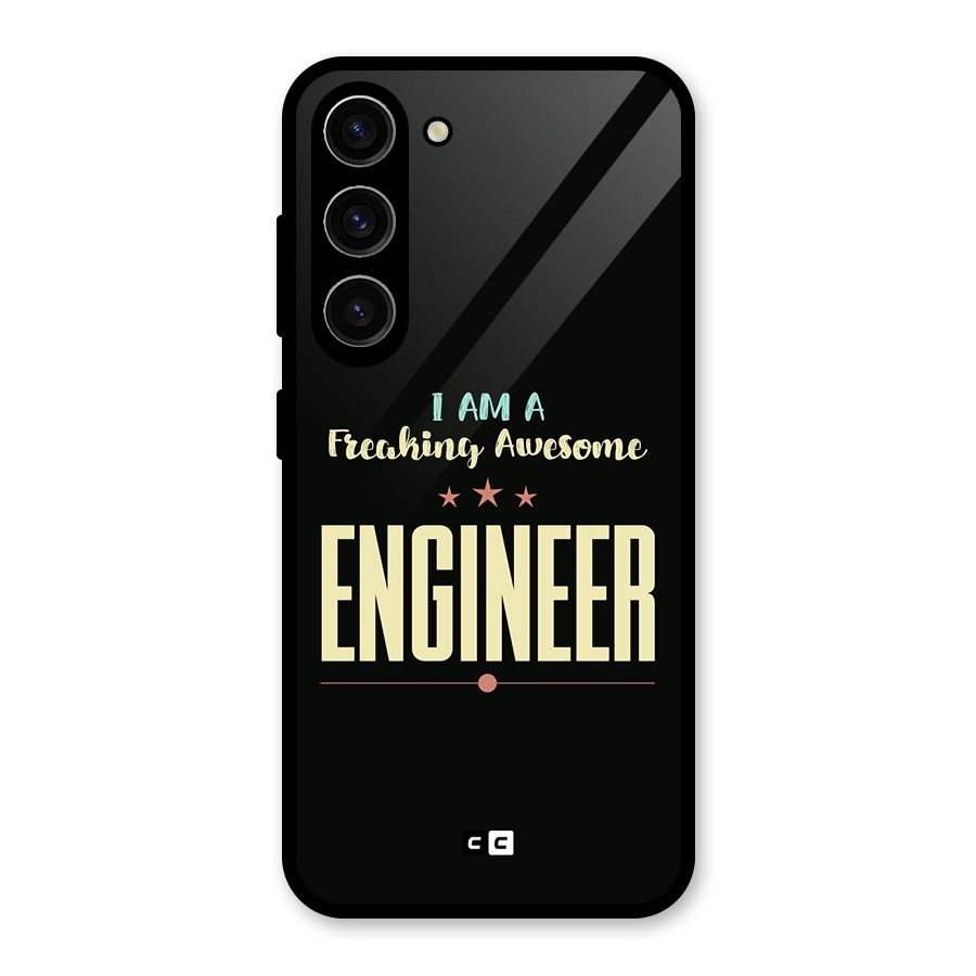 Awesome Engineer Glass Back Case for Galaxy S23