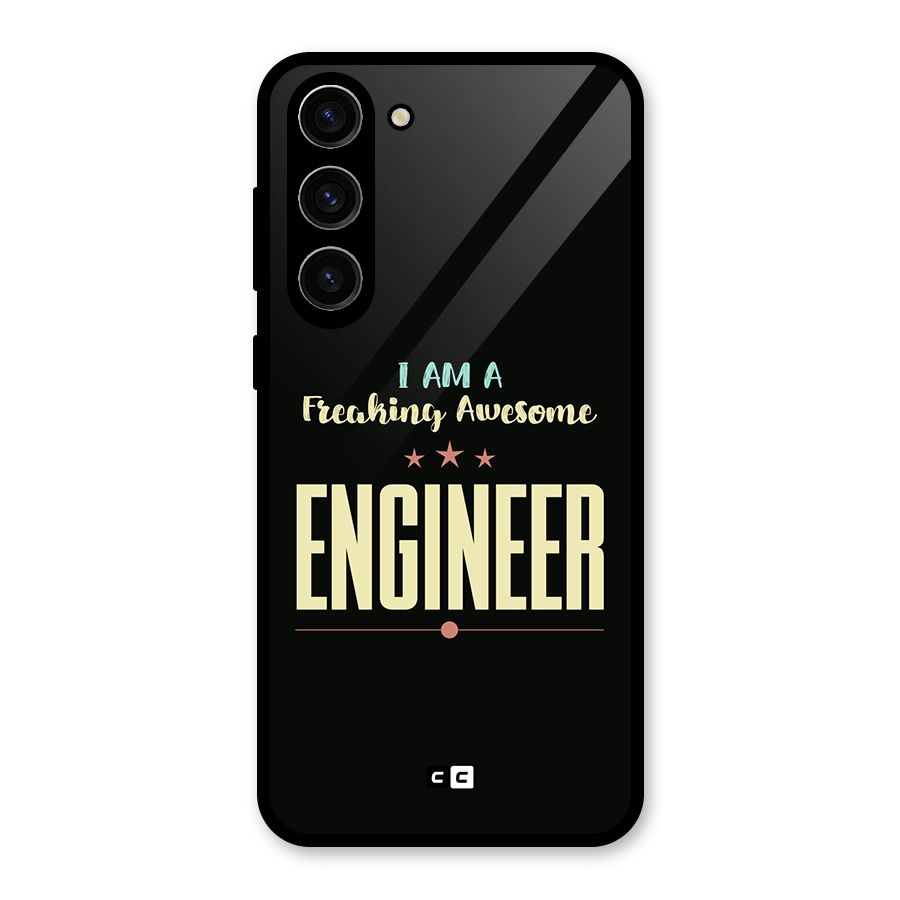 Awesome Engineer Glass Back Case for Galaxy S23 Plus