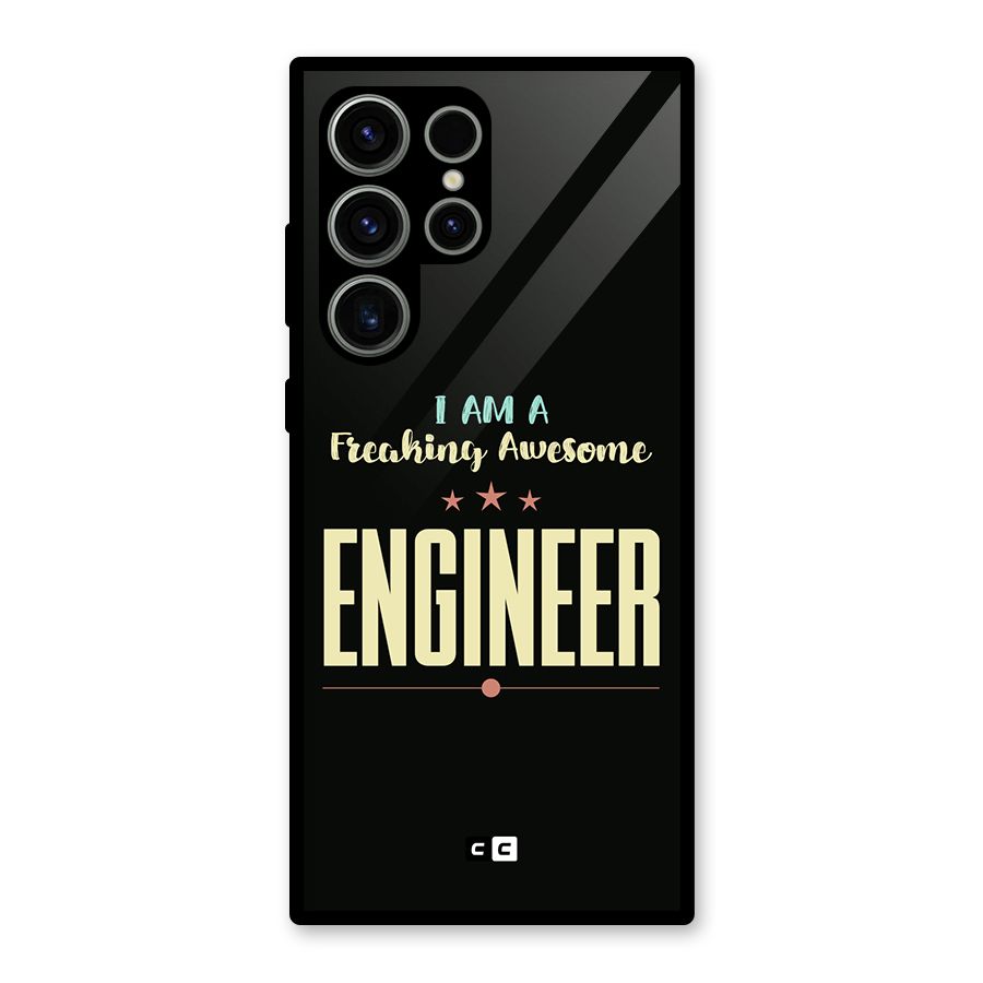 Awesome Engineer Glass Back Case for Galaxy S23 Ultra