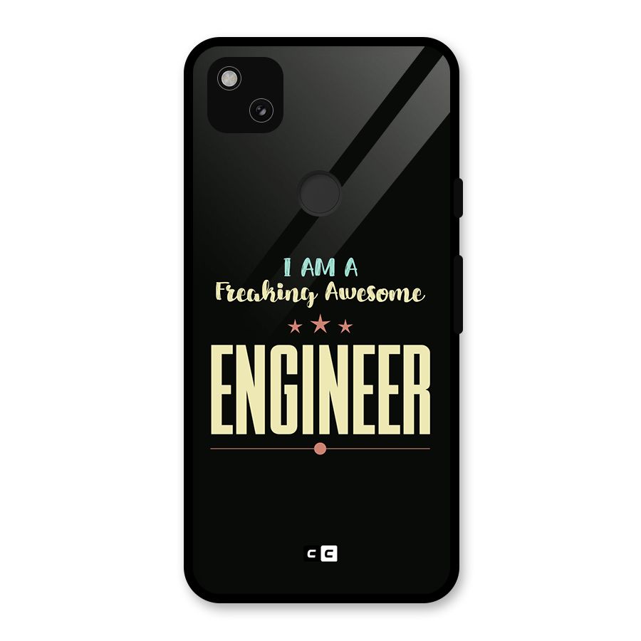 Awesome Engineer Glass Back Case for Google Pixel 4a
