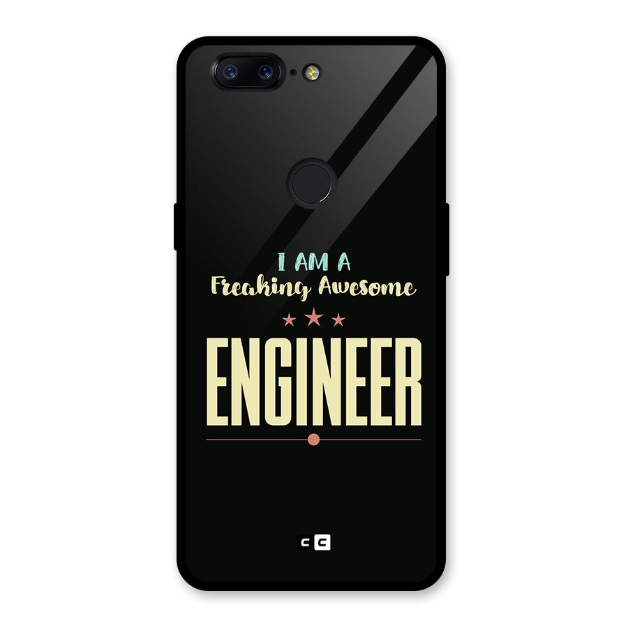 Awesome Engineer Glass Back Case for OnePlus 5T