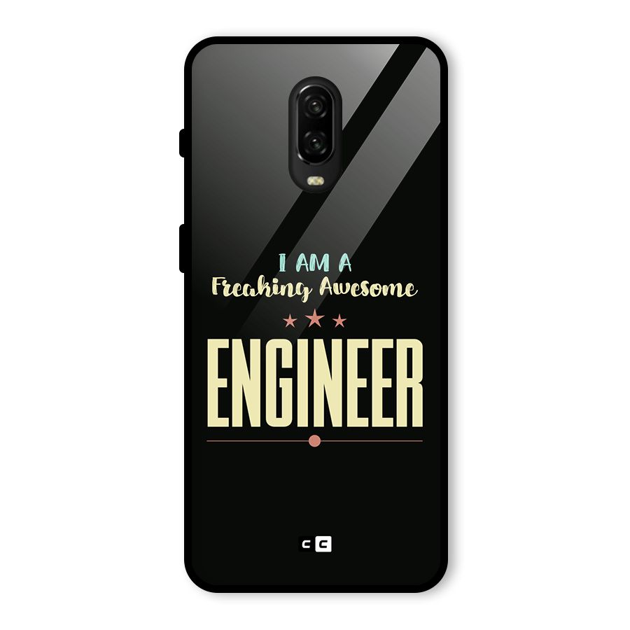 Awesome Engineer Glass Back Case for OnePlus 6T