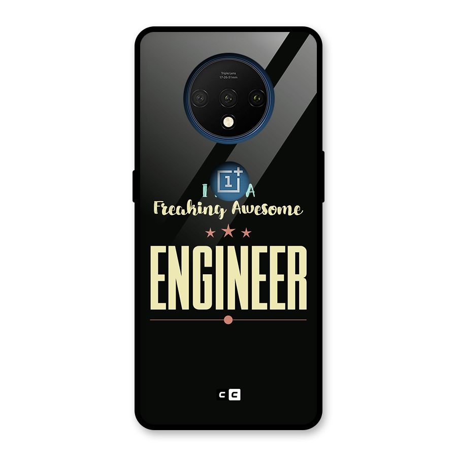 Awesome Engineer Glass Back Case for OnePlus 7T