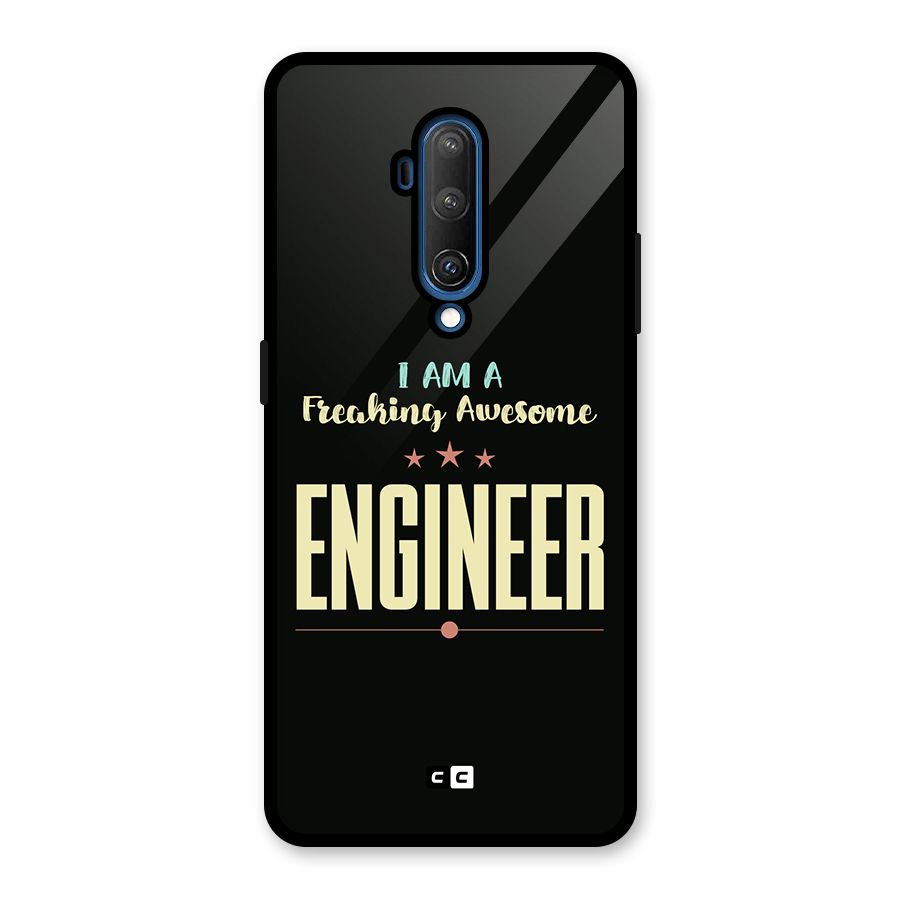 Awesome Engineer Glass Back Case for OnePlus 7T Pro
