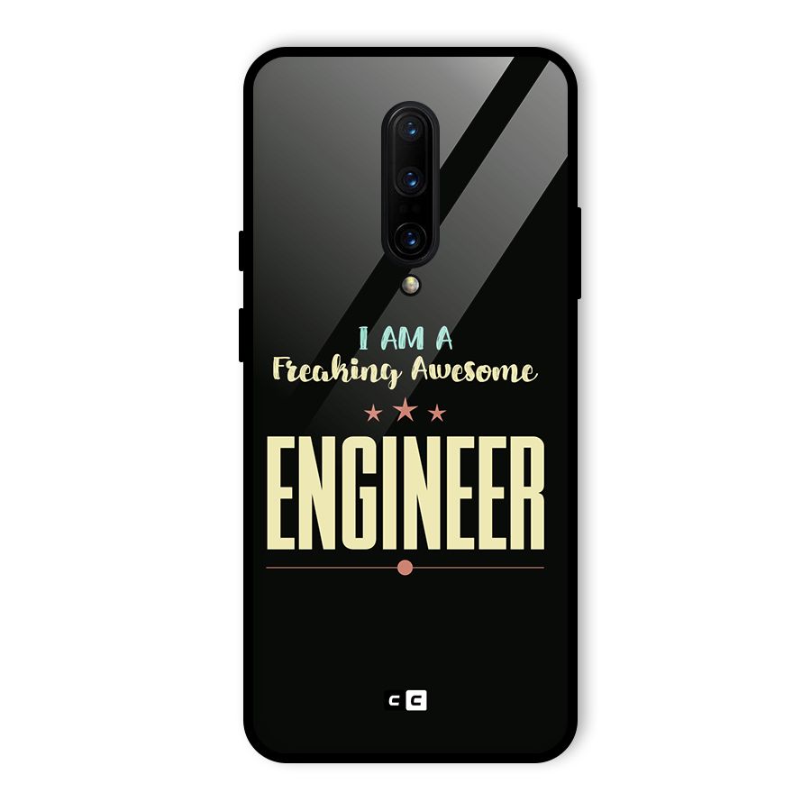 Awesome Engineer Glass Back Case for OnePlus 7 Pro