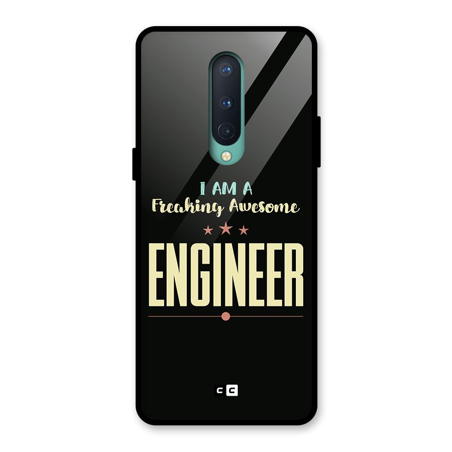 Awesome Engineer Glass Back Case for OnePlus 8