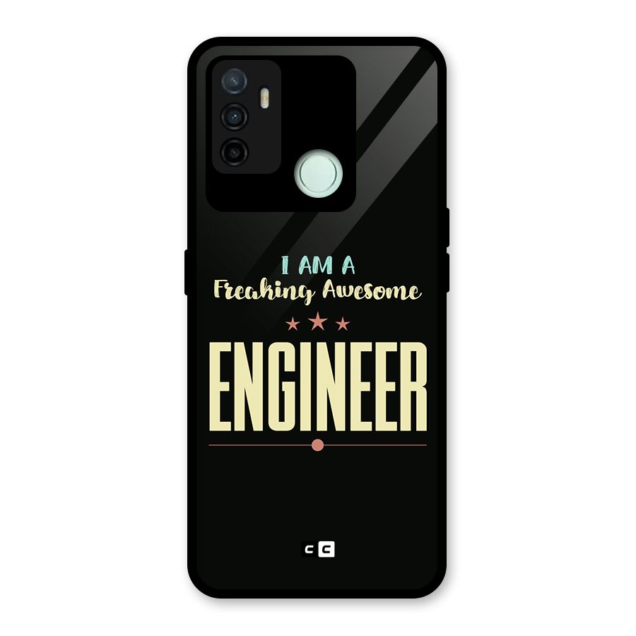 Awesome Engineer Glass Back Case for Oppo A53