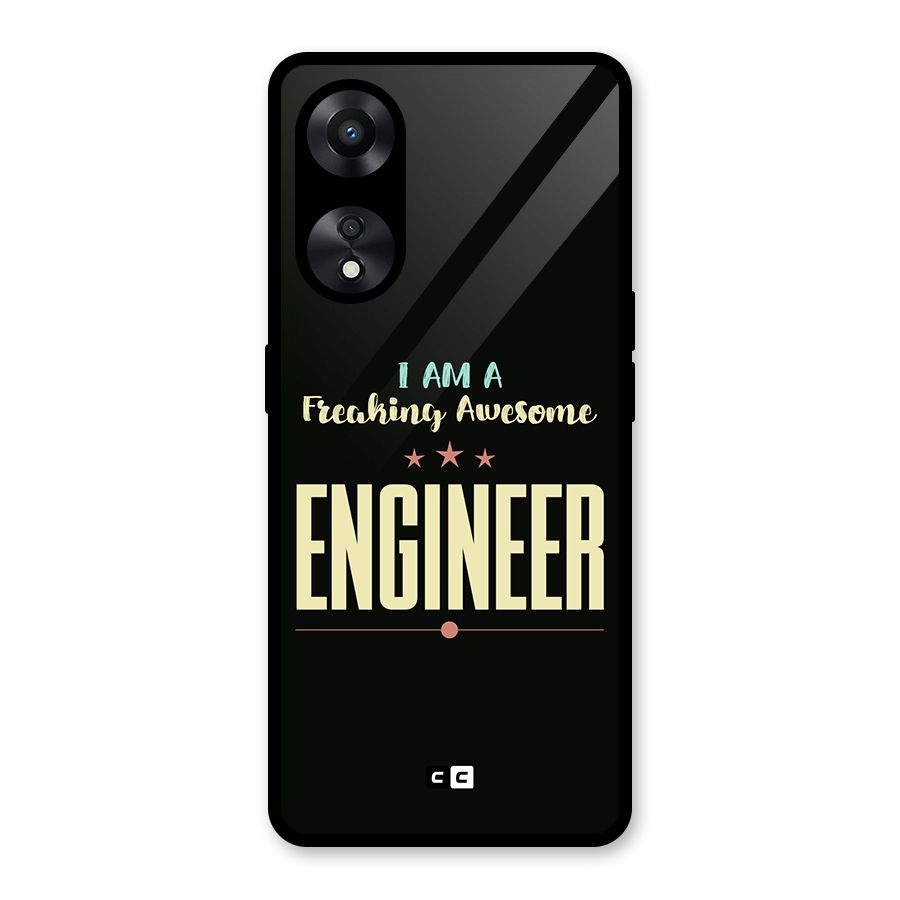 Awesome Engineer Glass Back Case for Oppo A78