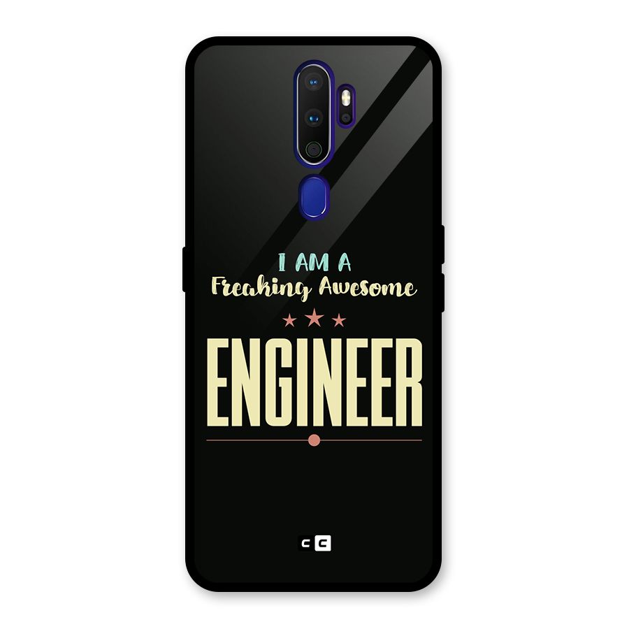 Awesome Engineer Glass Back Case for Oppo A9 (2020)