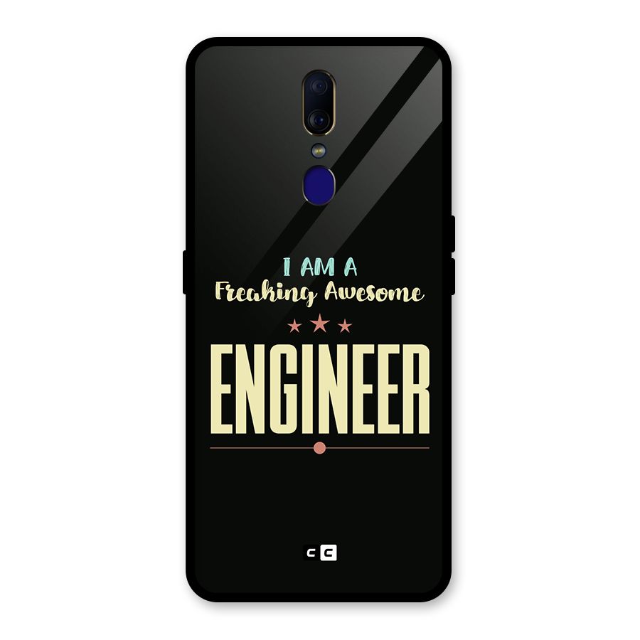 Awesome Engineer Glass Back Case for Oppo F11