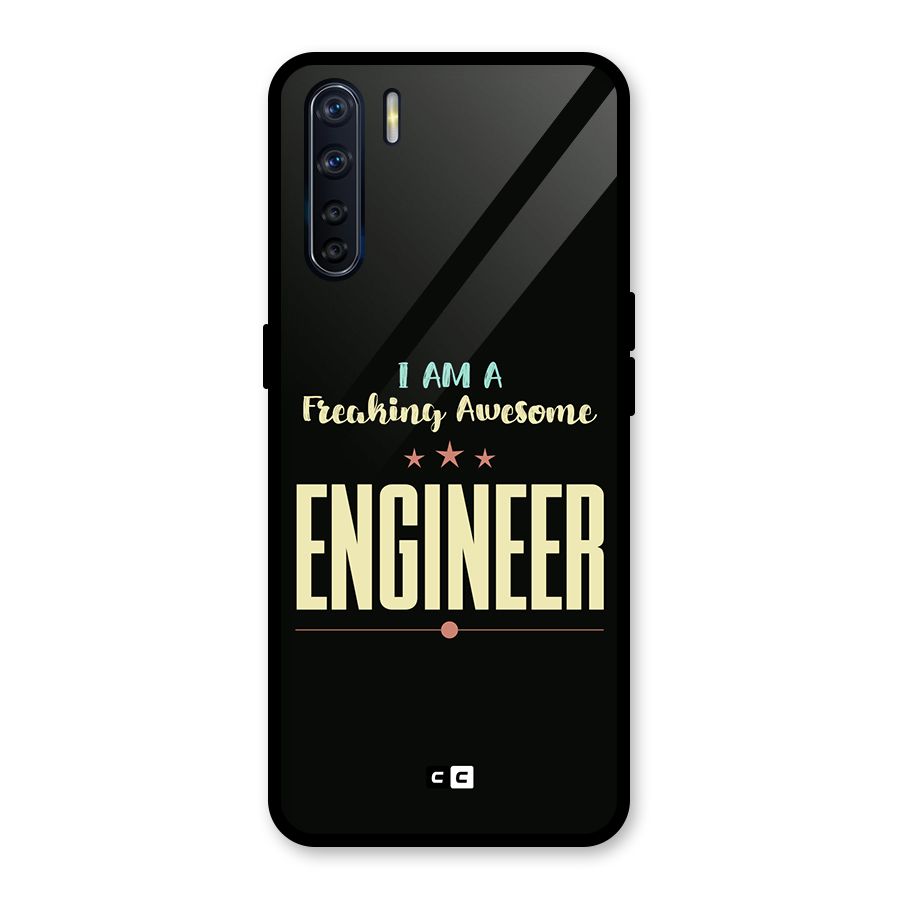 Awesome Engineer Glass Back Case for Oppo F15