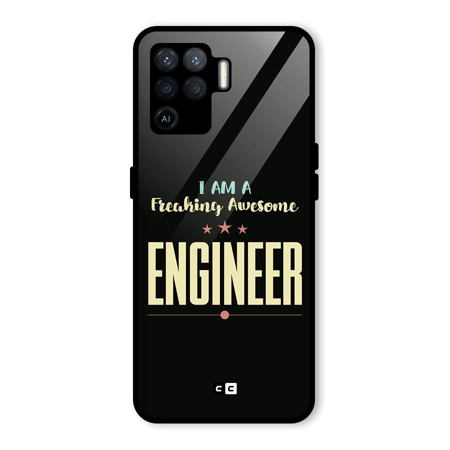 Awesome Engineer Glass Back Case for Oppo F19 Pro