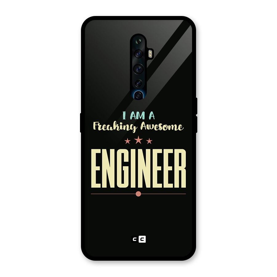Awesome Engineer Glass Back Case for Oppo Reno2 F