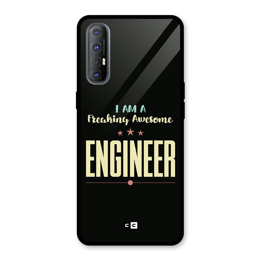 Awesome Engineer Glass Back Case for Oppo Reno3 Pro