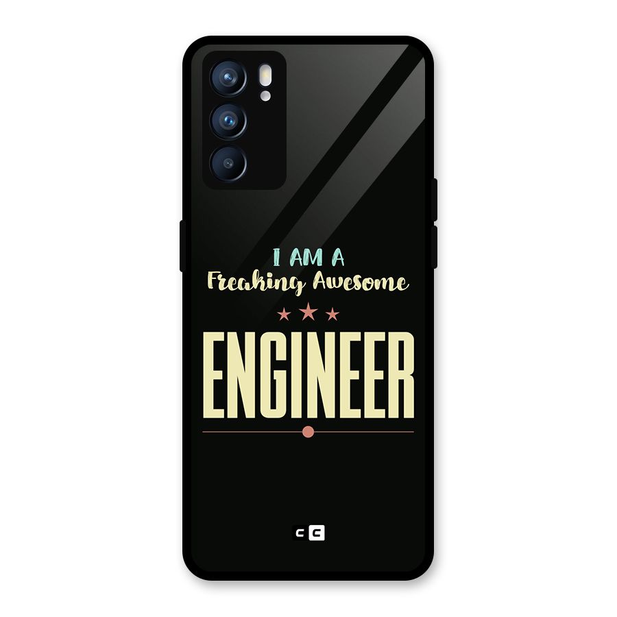 Awesome Engineer Glass Back Case for Oppo Reno6 5G