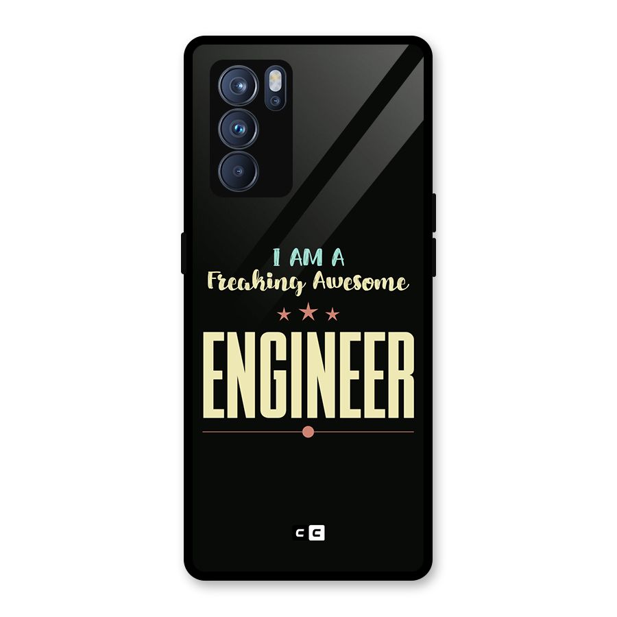 Awesome Engineer Glass Back Case for Oppo Reno6 Pro 5G