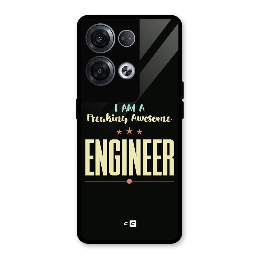 Awesome Engineer Glass Back Case for Oppo Reno8 Pro 5G