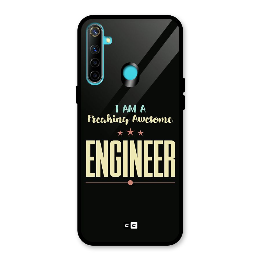 Awesome Engineer Glass Back Case for Realme 5s
