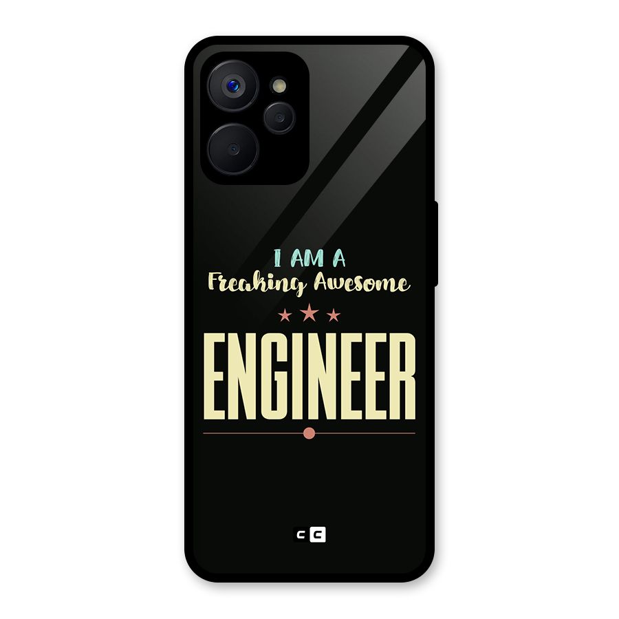 Awesome Engineer Glass Back Case for Realme 9i 5G