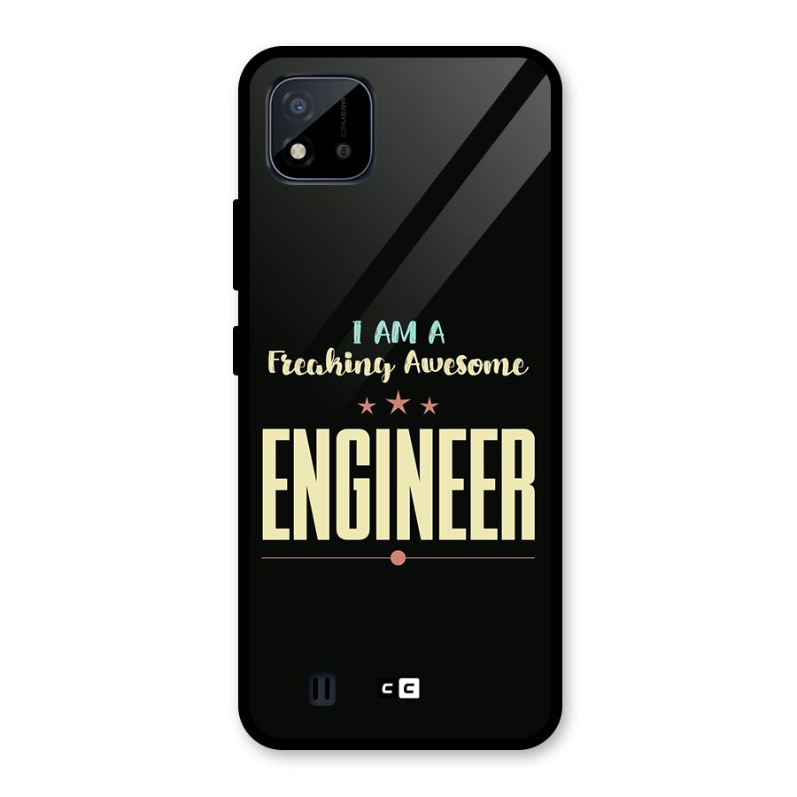 Awesome Engineer Glass Back Case for Realme C11 2021