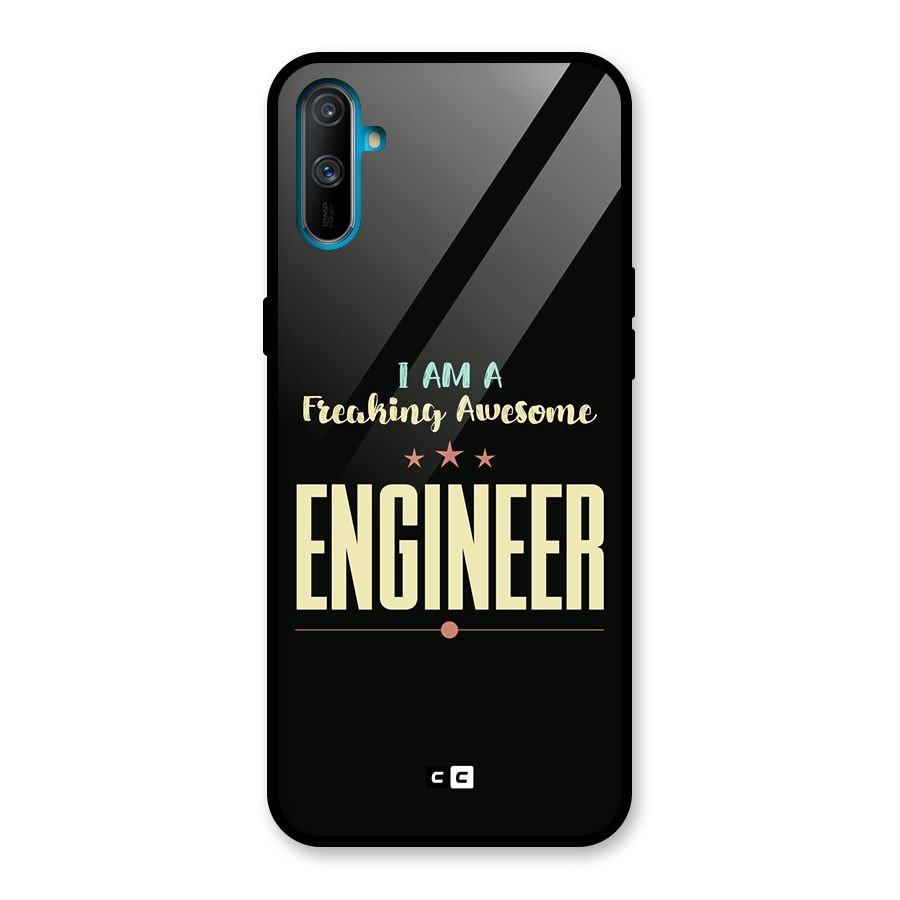 Awesome Engineer Glass Back Case for Realme C3