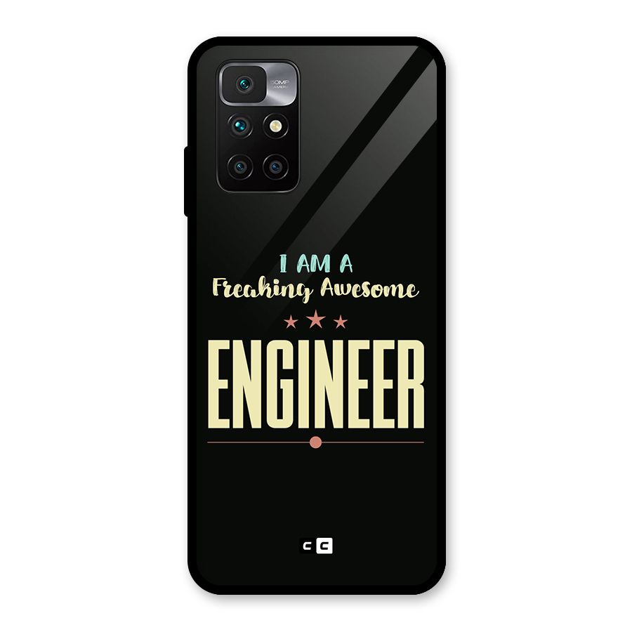 Awesome Engineer Glass Back Case for Redmi 10 Prime
