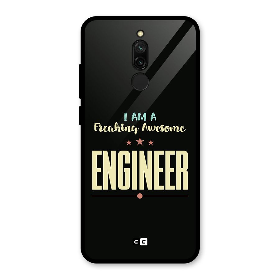 Awesome Engineer Glass Back Case for Redmi 8